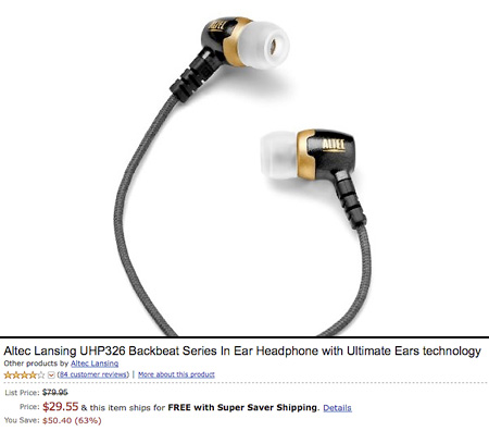 Altec Lansing UHP326 headphones