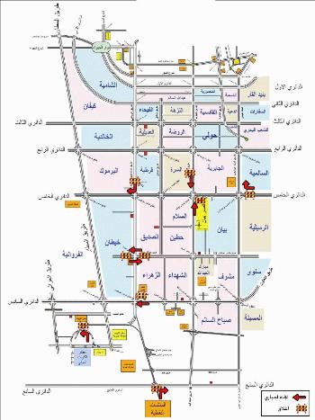 Kuwait Traffic Diversion Map small